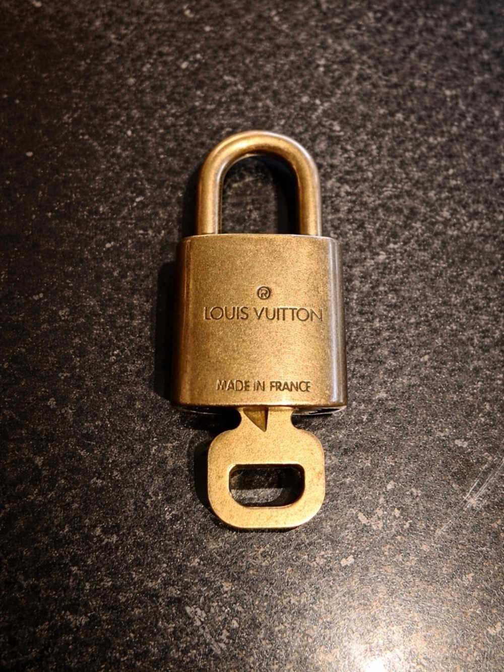Louis Vuitton Gold-Tone Padlock with Key